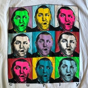 Vintage Three Stooges Curly T-Shirt